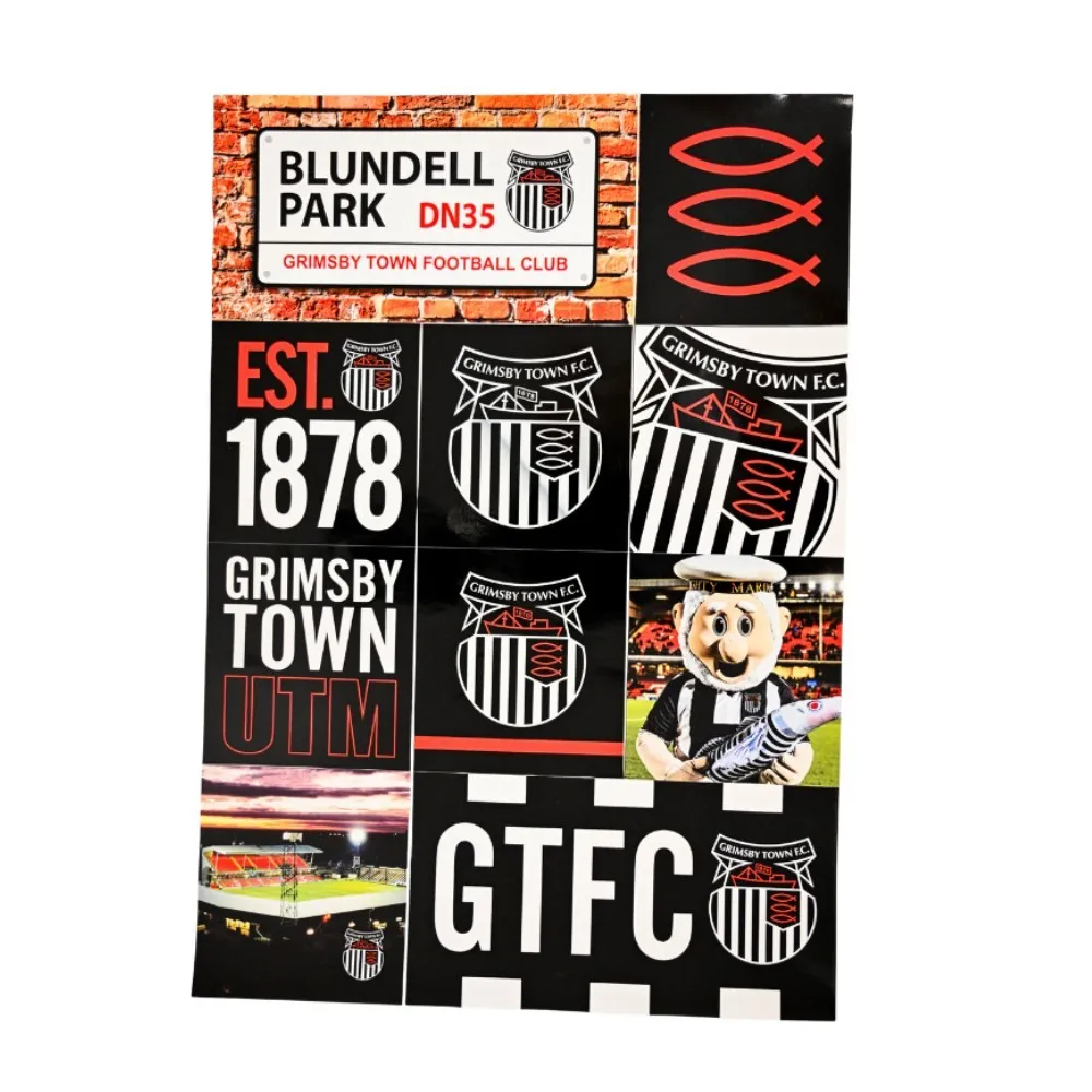 GTFC A4 Multi Sticker Set (10)