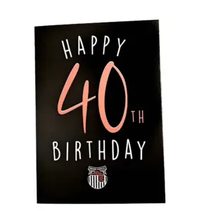 Happy 40th Birthday Card