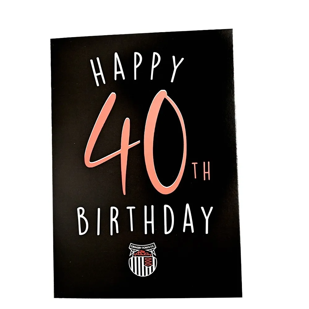 Happy 40th Birthday Card