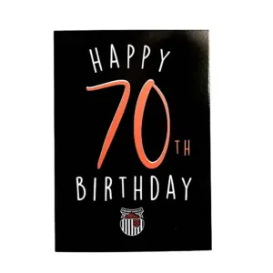 Happy 70th Birthday Card